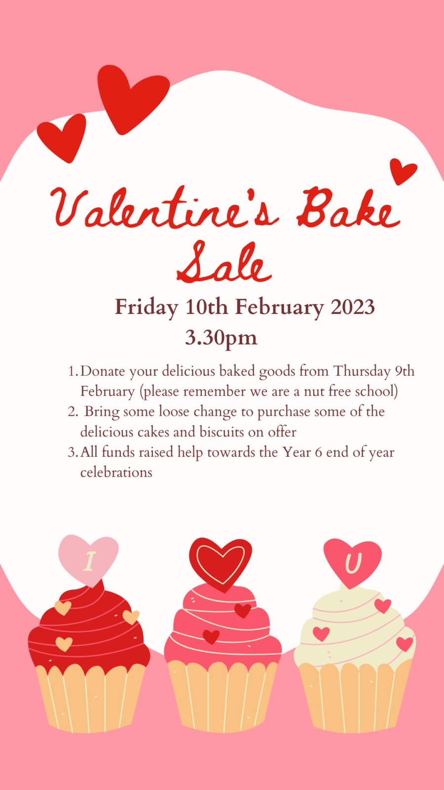 Valentine Bake - Friends of Adamsrill Year 6 